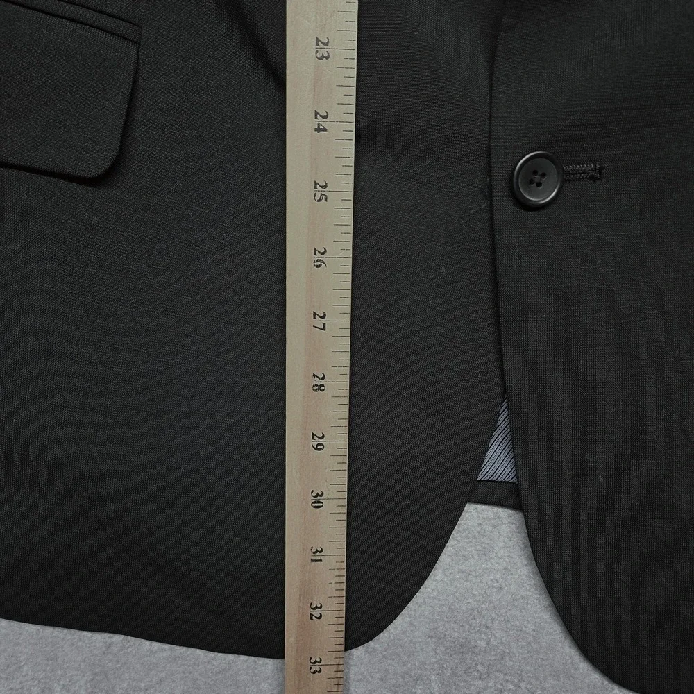 Oak Hill Blazer Mens 52 Black Wool Stretch Two Button Big Tall Suit Jacket
